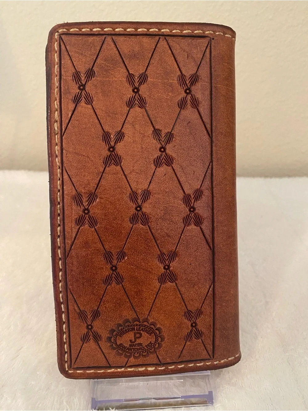 Rare REAL rattlesnake Roper wallet. Handmade in Texas. One of a kind!